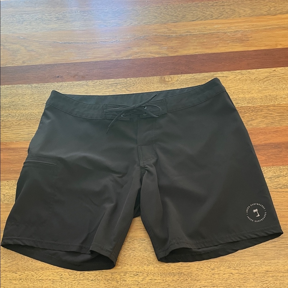 Jacks Surfboards Performance Apparel Black Board Shorts